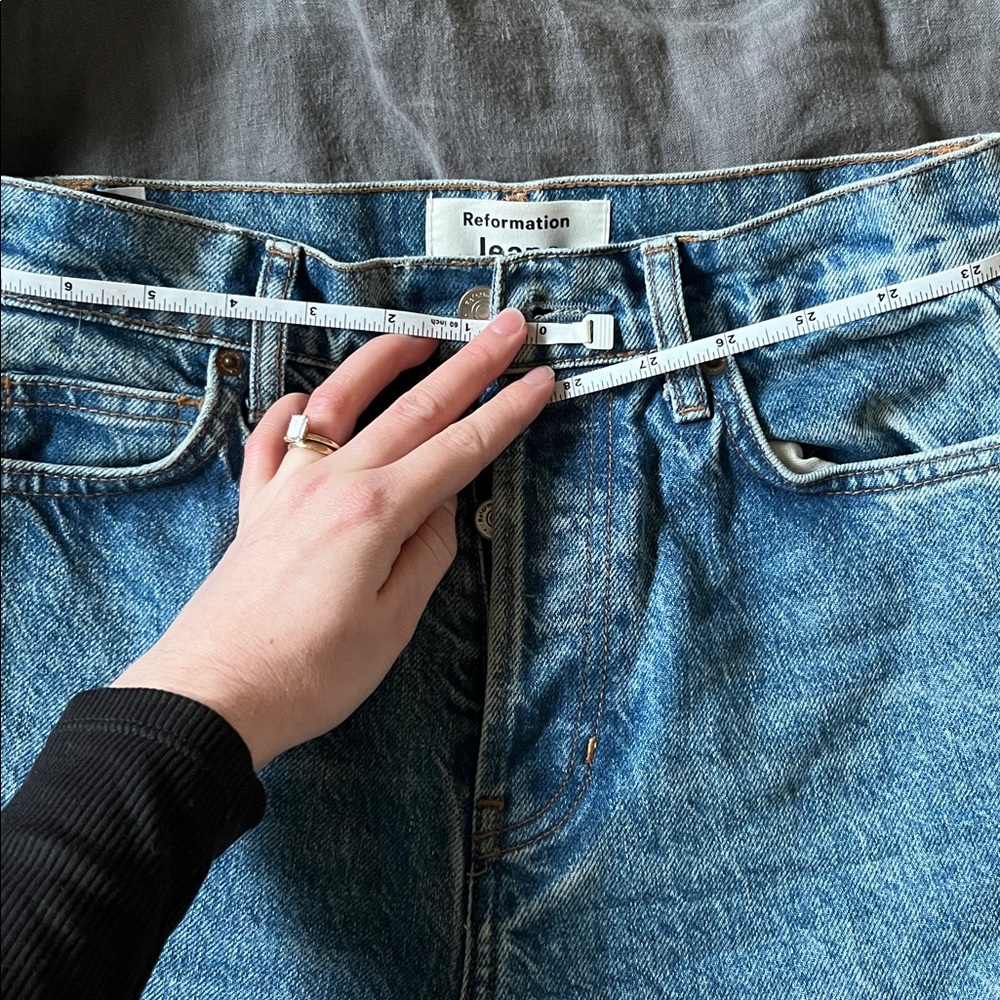 Reformation Cynthia Blue Jeans - Picture 3 of 5